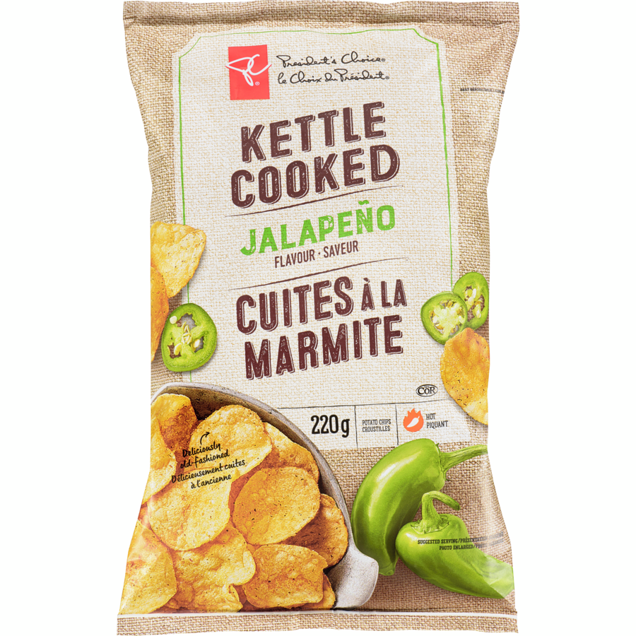 Kettle Cooked Potato Chips - President's Choice - Tasse Snack Foods Canada